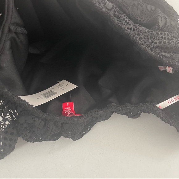 COPY - Guess crop top Keziah Lace Pom Top JET BLACK - Picture 7 of 8